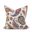 20 x 20 Pillow Boteh White - Down Insert