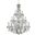 2016g36cRc St Francis 36" Chrome 24 Light Chandelier With Clear Royal Cut Crystal Trim