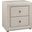 21 Inch Beige Linen Night Stand