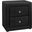 21 Inch Black Leather-Look Night Stand
