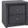 21 Inch Dark Grey Velvet Night Stand