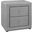 21 Inch Grey Linen Night Stand