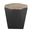 21 Inch Solid Wood End Table In Black