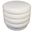 21 Inch Velvet Tufted Round Cocktail Ottoman In White
