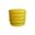 21 Inch Velvet Tufted Round Cocktail Ottoman In Yellow