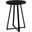 22 Inch Accent Table In Black And Black Metal