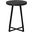 22 Inch Accent Table In Black Marble And Black Metal I 2179