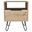 22 Inch Wood Nightstand In Oak