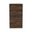 23 Inch Two Drawer Standard Chest In Dark Brown