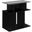24 Inch Accent Table In Black And Grey Top