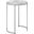 24 Inch Accent Table In White Marble Look I 2205