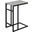 24 Inch Accentt Table In Grey And Black Metal