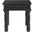 24 Inch Distressed Solid Wood Square End Table In Black