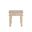 24 Inch Distressed Solid Wood Square End Table In White