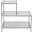24 Inch Glass Mirrored End Table In Silver and Clear
