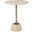 24 Inch Solid and Manufactured Wood Round End Table In Beige