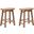 24 Inch Sonoma Saddle Stool Set of 2 In Barnwood Wire-Brush