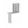24 Inch Wall Mounted Writing Desk In White