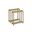 24 Inch Wood Rectangular End Tables Set of 2 with Shelf In Oak Brown