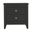 24 Inch Wood Two Drawer Nightstand In Black
