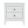 24 Inch Wood Two Drawer Nightstand In White