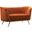 Margo Velvet Loveseat In Cognac