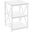 26 Inch Accent Table In White Metal