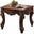 26 Inch Manufactured Wood Square End Table In Cherry