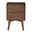 26 Inch Solid Wood and Wood Two Drawer Nightstand In Brown