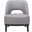 26 Inch Upholstered Lounge Chair In Gray and Black