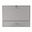 26 Inch Wall Mounted Floating Desk In Gray