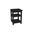 28 Inch Solid Wood Nightstand In Black