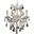 Maria Theresa 20" Chrome 6 Light Pendant With Clear Royal Cut Crystal Trim