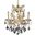 Maria Theresa 20" Gold 6 Light Pendant With Clear Royal Cut Crystal Trim