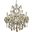 2800d27c GtRc Maria Theresa 27" Chrome 13 Light Chandelier With Golden Teak Royal Cut Crystal Trim