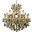 2800d30g GtRc Maria Theresa 30" Gold 19 Light Chandelier With Golden Teak Royal Cut Crystal Trim