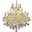 2800d30gRc Maria Theresa 30" Gold 19 Light Chandelier With Clear Royal Cut Crystal Trim