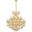 2800d36g GtRc Maria Theresa 36" Gold 24 Light Chandelier With Golden Teak Royal Cut Crystal Trim
