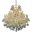 2800d36gRc Maria Theresa 36" Gold 24 Light Chandelier With Clear Royal Cut Crystal Trim