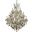 2800d38c GtRc Maria Theresa 38" Chrome 28 Light Chandelier With Golden Teak Royal Cut Crystal Trim