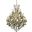 2800d38g GtRc Maria Theresa 38" Gold 28 Light Chandelier With Golden Teak Royal Cut Crystal Trim