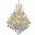 2800d38gRc Maria Theresa 38" Gold 28 Light Chandelier With Clear Royal Cut Crystal Trim