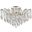 Maria Theresa 36" Chrome 8 Light Flush Mount With Clear Royal Cut Crystal Trim