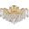 Maria Theresa 36" Gold 8 Light Flush Mount With Clear Royal Cut Crystal Trim