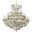 2800G52C-GT/RC Maria Theresa 52" Chrome 41 Light Chandelier With Golden Teak Royal Cut Crystal Trim