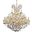 2800G52G/RC Maria Theresa 52" Gold 41 Light Chandelier With Clear Royal Cut Crystal Trim