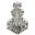 2800G54C-GT/RC Maria Theresa 54" Chrome 61 Light Chandelier With Golden Teak Royal Cut Crystal Trim