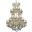 2800G54G-GT/RC Maria Theresa 54" Gold 61 Light Chandelier With Golden Teak Royal Cut Crystal Trim