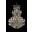 Maria Theresa 54 Inch 61 Light Chandelier With Golden Teak Royal Cut Crystal Trim