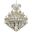 2800G60C-GT/RC Maria Theresa 60" Chrome 49 Light Chandelier With Golden Teak Royal Cut Crystal Trim